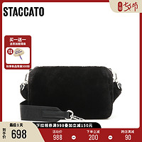 STACCATO 思加图 2022秋季新款时尚毛绒包小方包手拎包斜挎包背提包X2742CX2