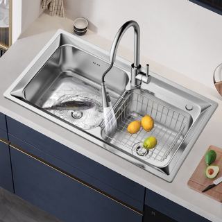 arrow 箭牌卫浴 箭牌洗菜池水槽厨房304加厚不锈钢双槽台下洗菜盆水斗