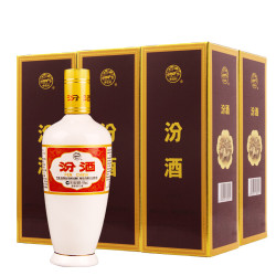 汾酒 53度 杏花村清香型粮食白酒整箱礼盒 （瓷瓶出口版）500mL 6瓶装