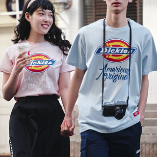 Dickies 帝客 男女款圆领短袖T恤 DK007087 天蓝色 M