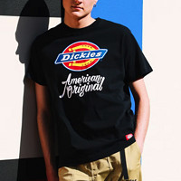 京东百亿补贴：Dickies 帝客 男女款圆领短袖T恤 DK007087 黑色 XL