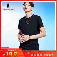 WH POLO SPORTS 新疆全棉圆领短袖T恤