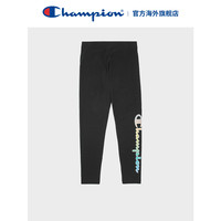 Champion紧身裤秋冬纯色时尚潮流休闲裤黑色印花长裤子