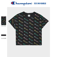 Champion官方夏季短袖女装潮流百搭经典基础款小LOGO圆领T恤