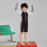 Adoreswim 爱多尔2022新款男童泳衣连体中大童男孩速干长袖宝宝夏季泳裤套装