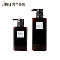 JIWU 苏宁极物 四方乳液型替换瓶(棕色) 棕色+450ml