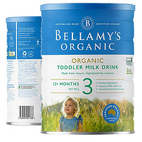 BELLAMY'S 贝拉米 原装进口澳洲贝拉米Bellamys 婴幼儿牛奶奶粉3段(12-36个月)900g