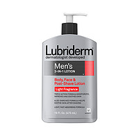 Lubriderm 强生lubriderm露比黎登男士身体乳保湿滋润全身乳液473ml