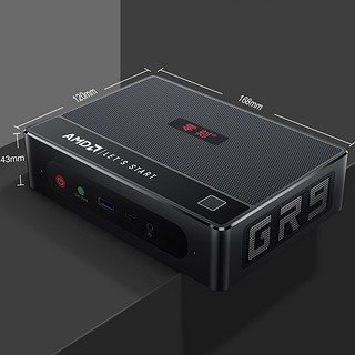 Beelink 零刻 GTR5 五代锐龙版 迷你电脑 黑色 (R9-5900HX、核芯显卡、32GB、500GB SSD、风冷)