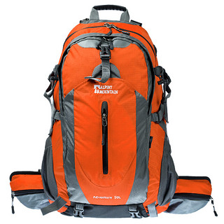ALPINT MOUNTAIN 埃尔蒙特 户外登山包 旅游双肩背包 防泼水耐磨电脑包50L 橙