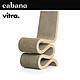 VITRA 微达 Cabana瑞士进口VITRA FRANK GEHRY WIGGLE设计师创意褶皱椅休闲椅子餐厅餐椅 预定4个月发货- 餐椅