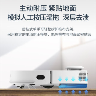 360 懒人全自动扫地机器人 X95激光导航扫拖一体洗地机家用卧室大吸力除菌吸尘器电控水箱