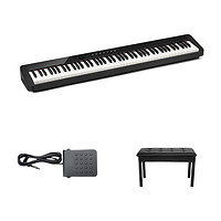 CASIO 卡西欧 PX-S1000 电钢琴 88键重锤 黑X架+单踏+双人琴凳