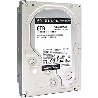 西部数据 WD6003FZBX 黑盘 3.5英寸台式机硬盘 6TB