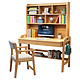 PLUS会员：爱家暖巢 实木书桌椅实木单桌（颜色备注） 80*60*75cm