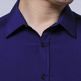 KIN DON 金盾 男士短袖衬衫 HZL-18010 深蓝 M