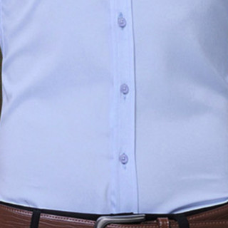 KIN DON 金盾 男士短袖衬衫 HZL-18010 天蓝色 XL