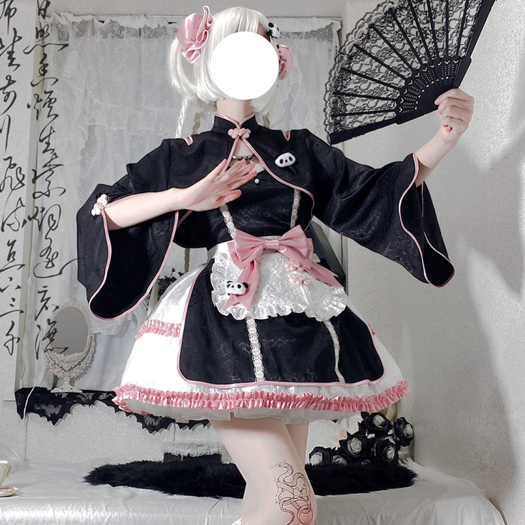 当小编体验穿中华风的女仆装?!「如意喵喵拳」Lolita裙子测评!