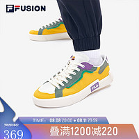 FILA 斐乐 FUSION斐乐潮牌官方男鞋帆布鞋2022夏季新款休闲鞋低帮潮流POP运动鞋 古铜金/橄榄石色-OO 41