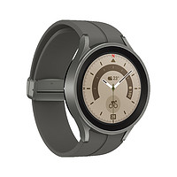 SAMSUNG 三星 Galaxy Watch5 Pro 智能手表 45mm 灰色钛合金表壳 钛度灰运动表带（GPS、血氧）