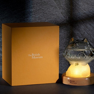 大英博物馆 德森猫和她的朋友系列 氛围灯风暴瓶 12*9*8cm