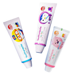 Pororo 啵乐乐 儿童牙膏含氟 韩国进口 3支装240g