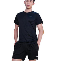 LI-NING 李宁 男子运动套装 ATSP503-1 黑色 S