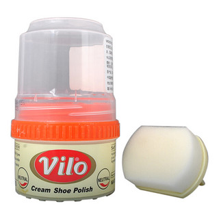 Vilo 自动上光乳膏鞋油 60ml*2罐 自然色+黑色