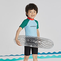 Adoreswim 爱多尔儿童泳衣男童2022新款夏季连体短袖游泳衣速干小童泳裤套装