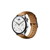 MI 小米 Watch S1 Pro 智能手表 1.47英寸 银色不锈钢表壳 棕色真皮表带 (北斗、GPS、血氧)