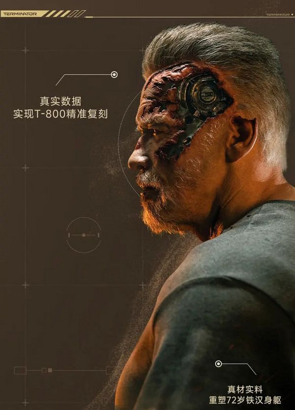 INFINITYSTUDIO 开天工作室 《终结者:黑暗命运》T-800 1/1半身像