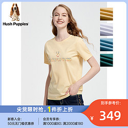 Hush Puppies 暇步士 女装2022夏时尚印花纯棉短袖T恤|HD-21360D