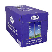 Alpiland 艾歌德 爱菲兰（Alpiland）奥地利原装进口 高钙全脂牛奶1L*12盒/箱 早餐高钙 优质乳蛋白