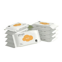 88VIP：BebeTour 云朵系列 婴儿手口湿巾80抽*5包