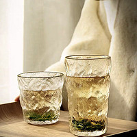LISM 日式冰川纹玻璃杯家用水杯酒杯
