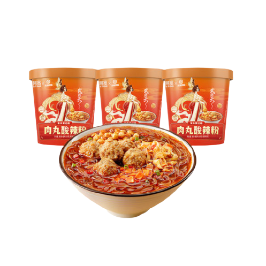 超值【6桶装】锅蜀叔麻酱米线+酸辣宽粉+酸辣粉,方便速食