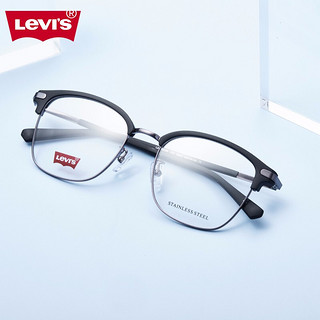 Levi's 李维斯 防蓝光辐射近视眼镜  4038磨砂黑【免费配镜 配1.60近视镜片】+赠太阳镜正装