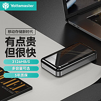 尤达大师（Yottamaster ）512GB Nvme移动固态硬盘(PSSD) USB4.0/Type-C接口兼容雷电3 黑色TR1-40