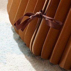 十八纸 折叠微纸凳 棕色 30cm