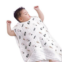 BOOBEE 布比 婴儿背心式睡袋 4层纱布款 小熊嘟嘟 XL