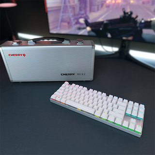 CHERRY/樱桃 樱桃MX 8.2无线机械键盘MC 8.1电竞鼠标套装礼品黑 【MX8.2-青轴+MC8.1】-白色款