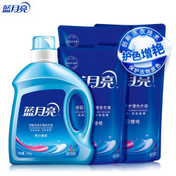 Bluemoon 蓝月亮 亮白增艳洗衣液1.95kg*1瓶+500g*4袋  薰衣草香