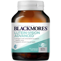 澳佳宝 【3件用码PDMY3免邮】Blackmores 澳佳宝 叶黄素护眼胶囊（加强型）60粒（视网膜健康 眼睛更明亮）