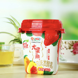 yili 伊利 大果粒 草莓&黄桃 风味发酵乳 260g*6盒