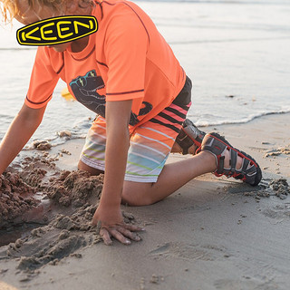 KEEN官方 夏季新品 SEACAMP II CNX系列保护脚趾儿童凉鞋溯溪鞋 磁铁灰/烟雨色-1022970 30