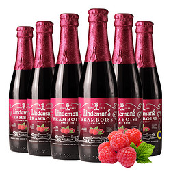 Lindemans 林德曼 山莓 精酿果啤 啤酒 250ml*6瓶 比利时进口