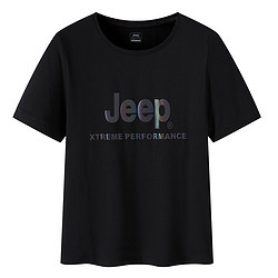 Jeep 吉普 运动t恤圆领透气休闲T恤女