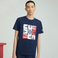 茵宝 夏季男子时尚休闲简约九宫格短袖T恤