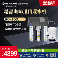 EVERPURE 爱惠浦 净水器RO-100U商用自来水过滤器咖啡店净水机大流量双出水