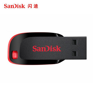 SanDisk 闪迪 USB2.0 U盘 CZ50酷刃 时尚设计 黑红色 安全加密软件 学生优盘 商务办公 投标优盘 8GB